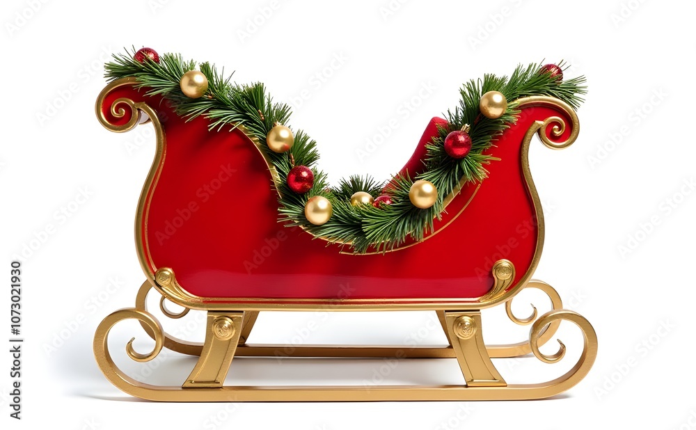christmas sleigh with presents