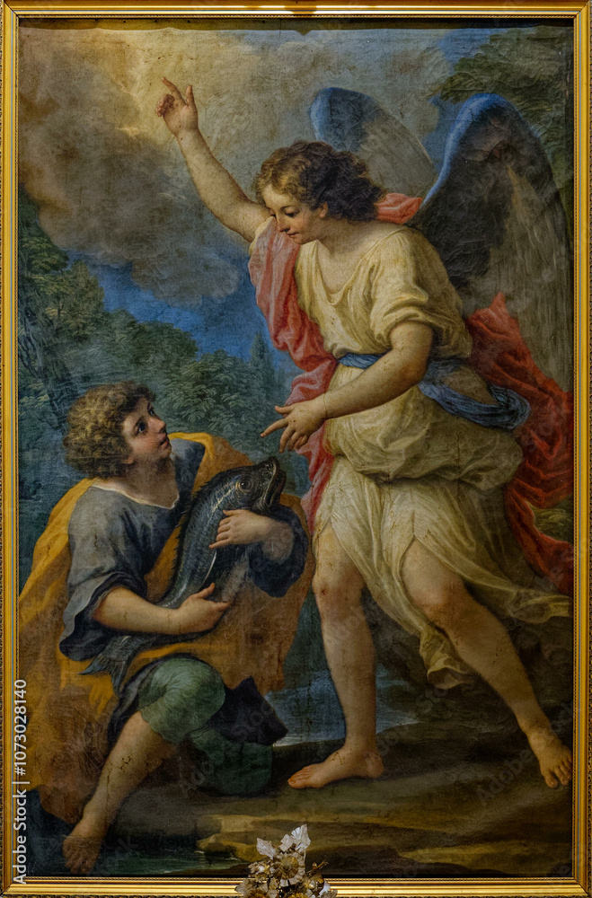 Painting of Archangel Raphael, chief guardian angel and patron saint of travelers. ... Painting of Archangel Raphael, chief guardian angel and patron saint of travelers. ...