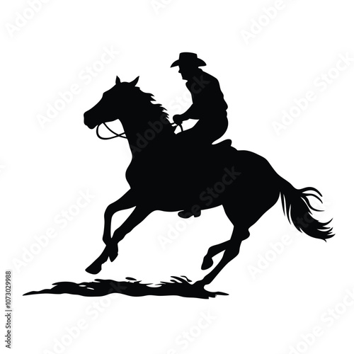 a man ridding a horse with high speed, horse are running fast vector silhouette