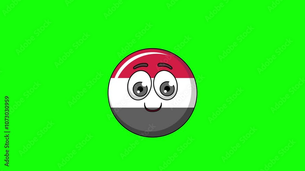yemen cartoon with a money face, emoji emoticon animation yemen cartoon with a money face, emoji emoticon animation
