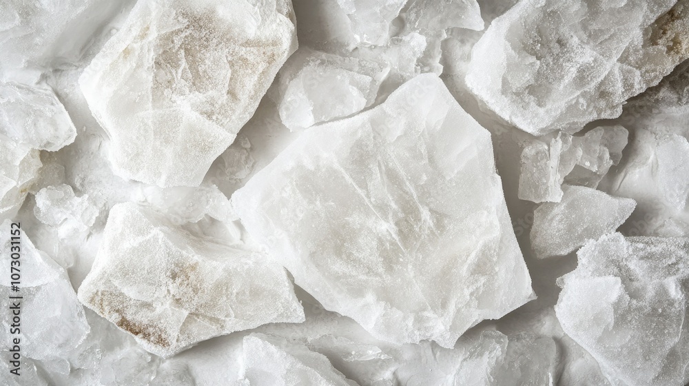 White Crystalline Rock Texture Close-Up White Crystalline Rock Texture Close-Up