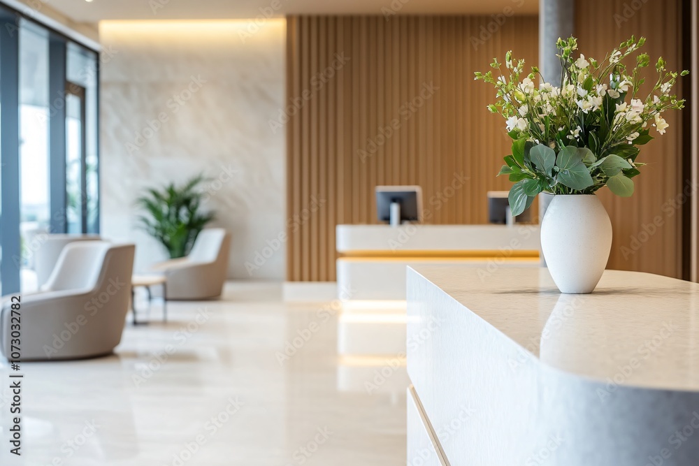Elegant Minimalist Design with Subtle Floral Accents Elegant Minimalist Design with Subtle Floral Accents