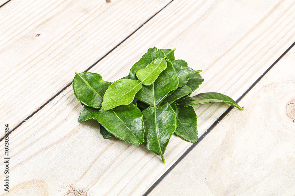 Thai cuisine - Kaffir lime leaves Thai cuisine - Kaffir lime leaves
