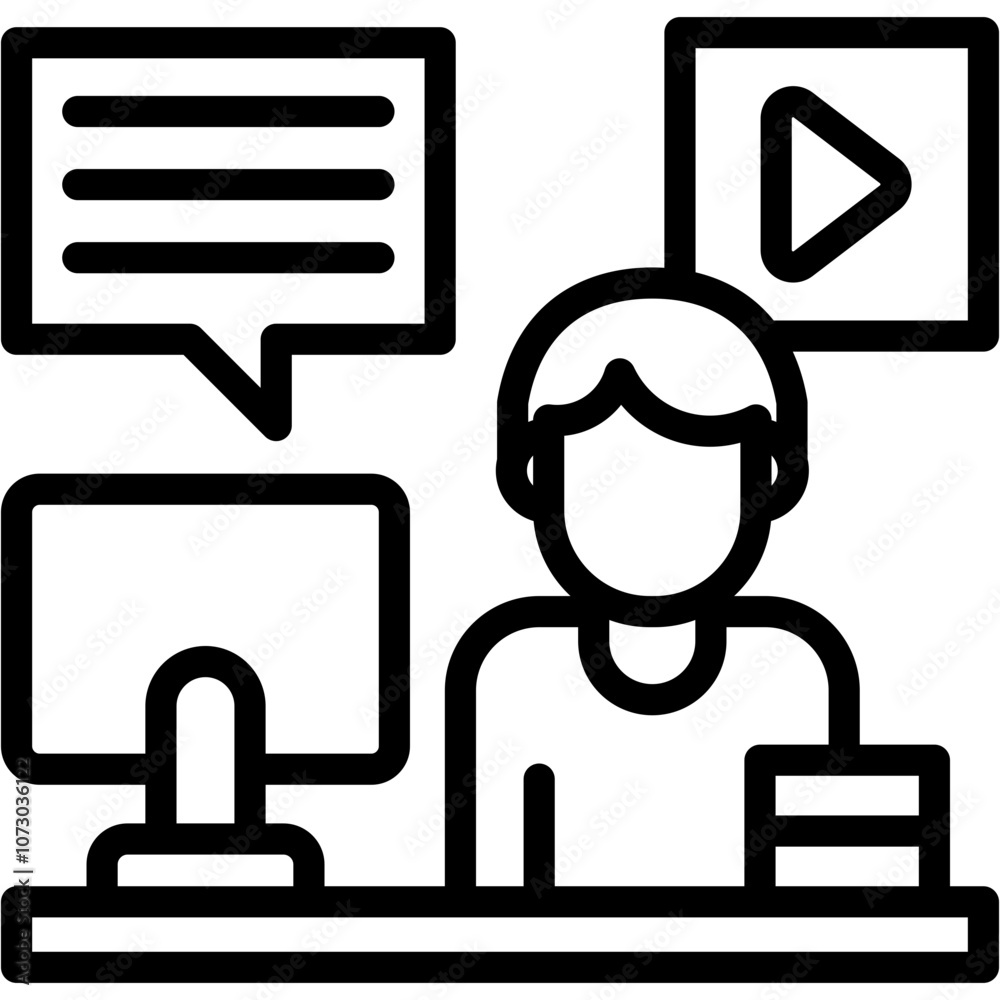 Fototapeta premium Freelancer Icon