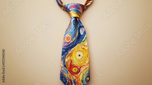 Colorful Artistic Tie with Unique Design