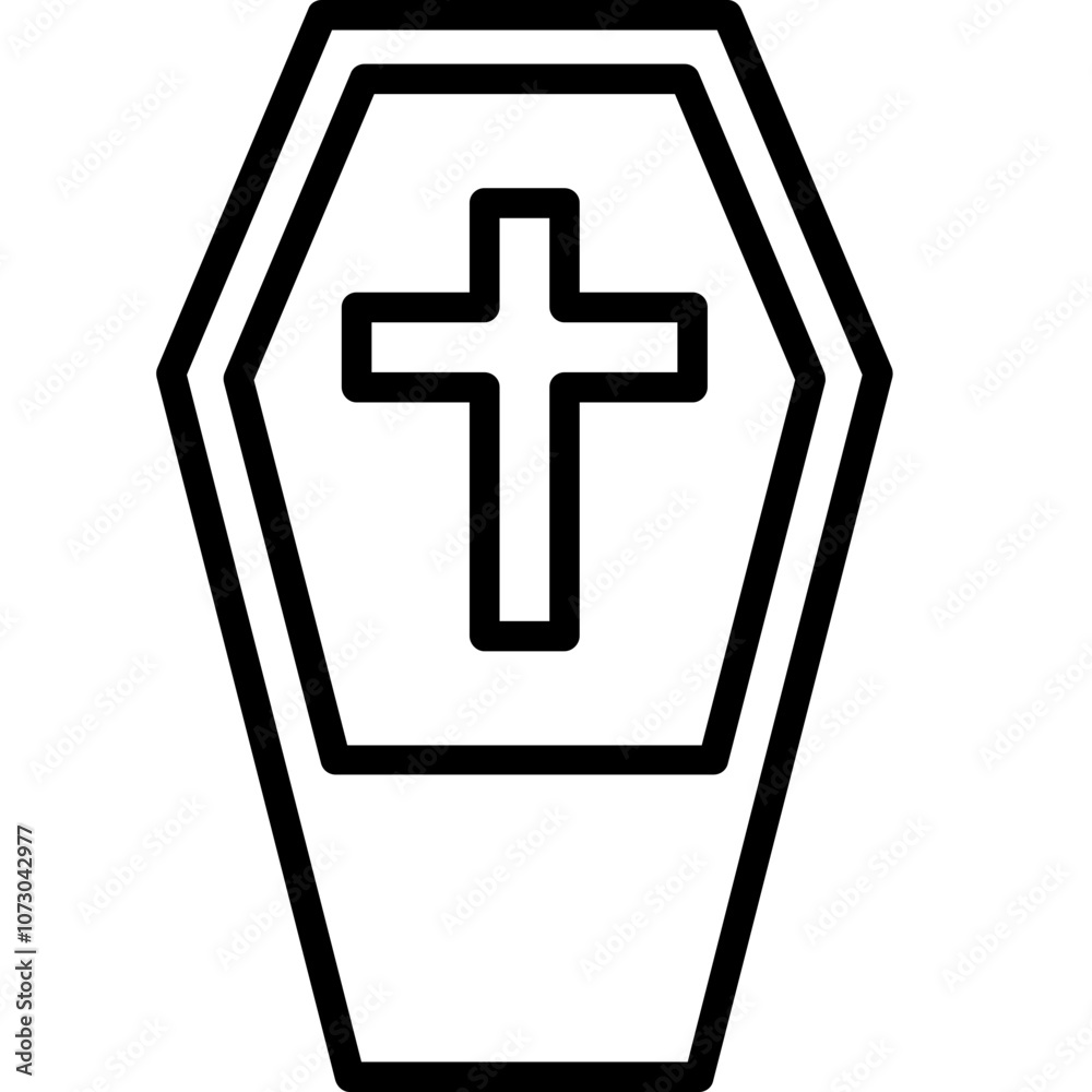 Obraz premium Coffin Icon