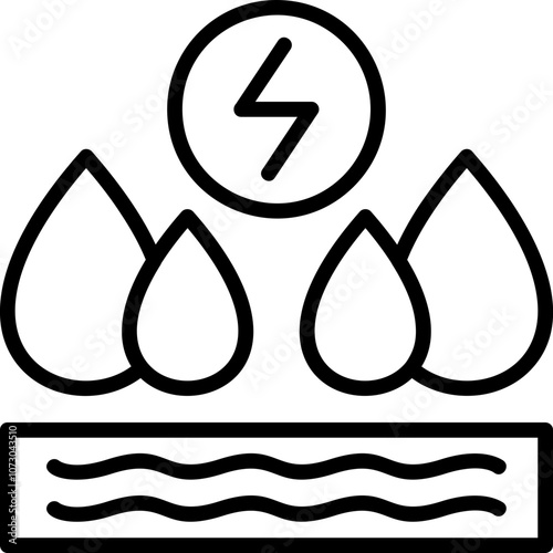 Hydroelectricity Icon