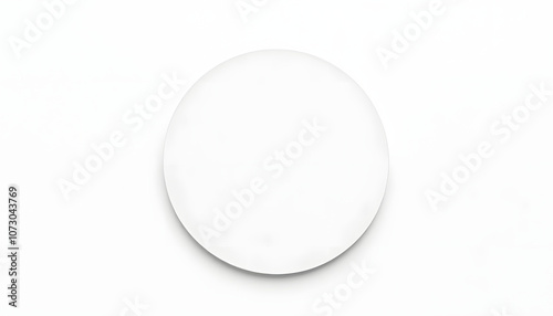 Realistic white cd template mockup, Cutout isolated with white highlights, png