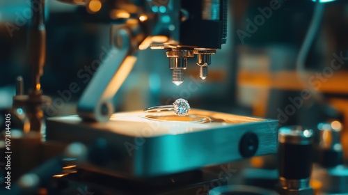 Close-Up of Jewelry in Precision Crafting Process