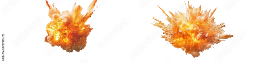 Explosion Fire Smoke Blast Impact Powerful Dramatic Danger Fireball Energy Force on transparent background Explosion Fire Smoke Blast Impact Powerful Dramatic Danger Fireball Energy Force on transparent background