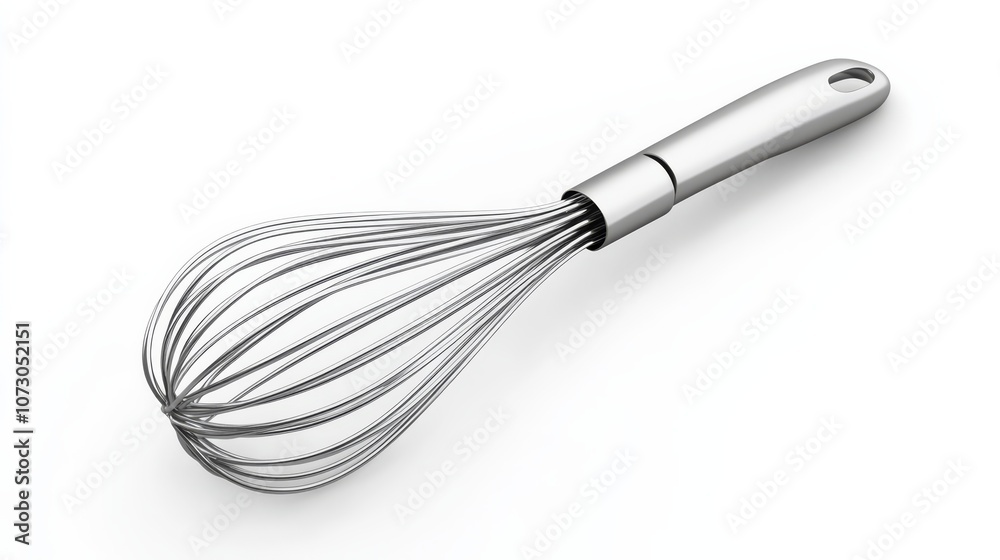 Sleek Stainless Steel Whisk for Baking 