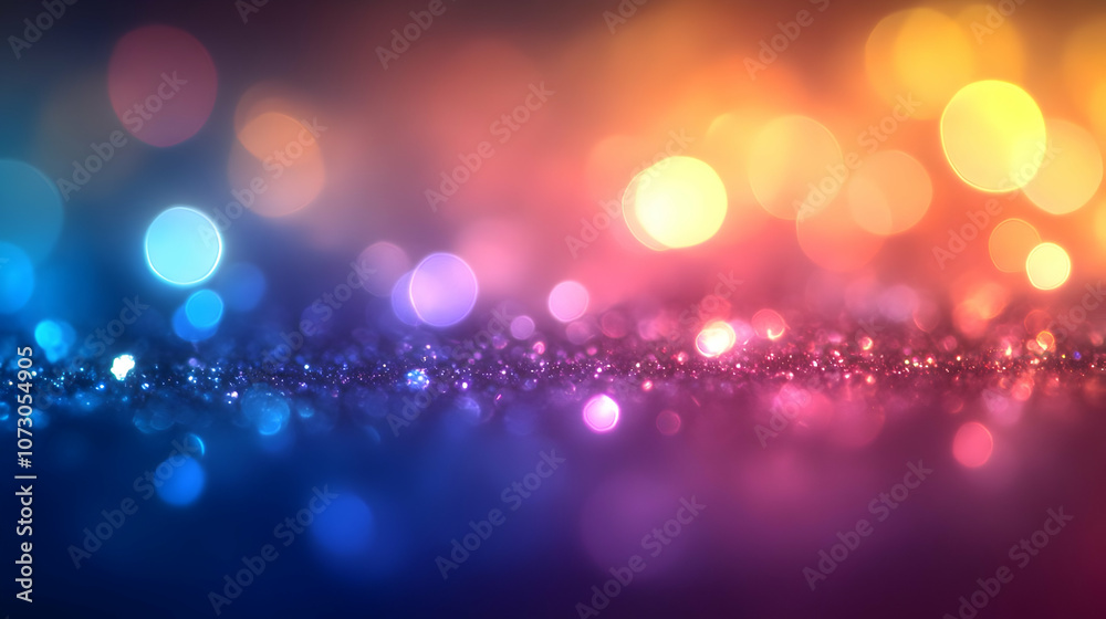 Abstract Background with Colorful Bokeh Lights Abstract Background with Colorful Bokeh Lights