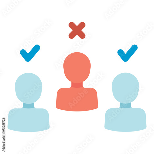 difference of opinion flat icon