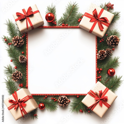 Christmas sale offer banner on white background  