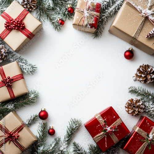 Christmas sale offer banner on white background  