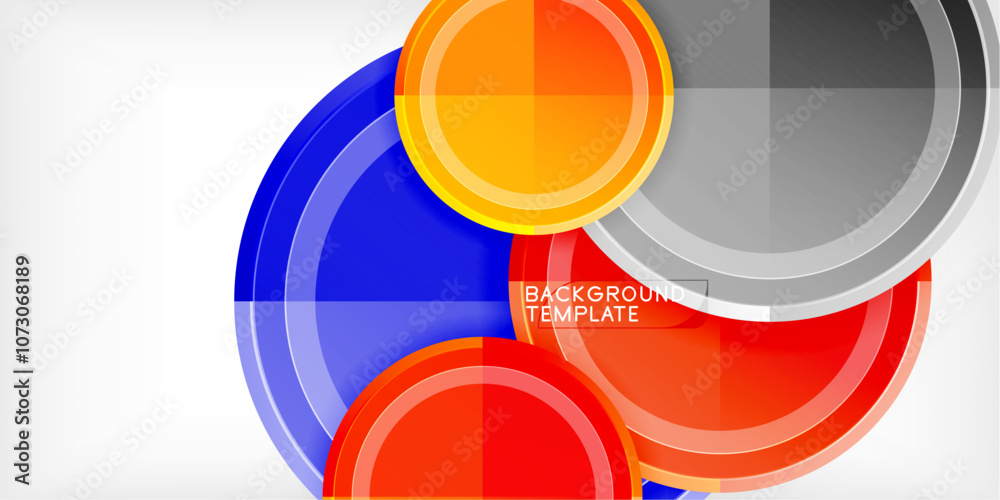 Minimal geometric abstract background. Circle triangle design Minimal geometric abstract background. Circle triangle design