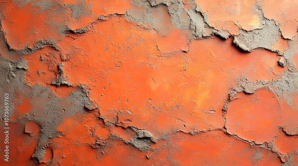 Orange Abstract Wall Texture Background