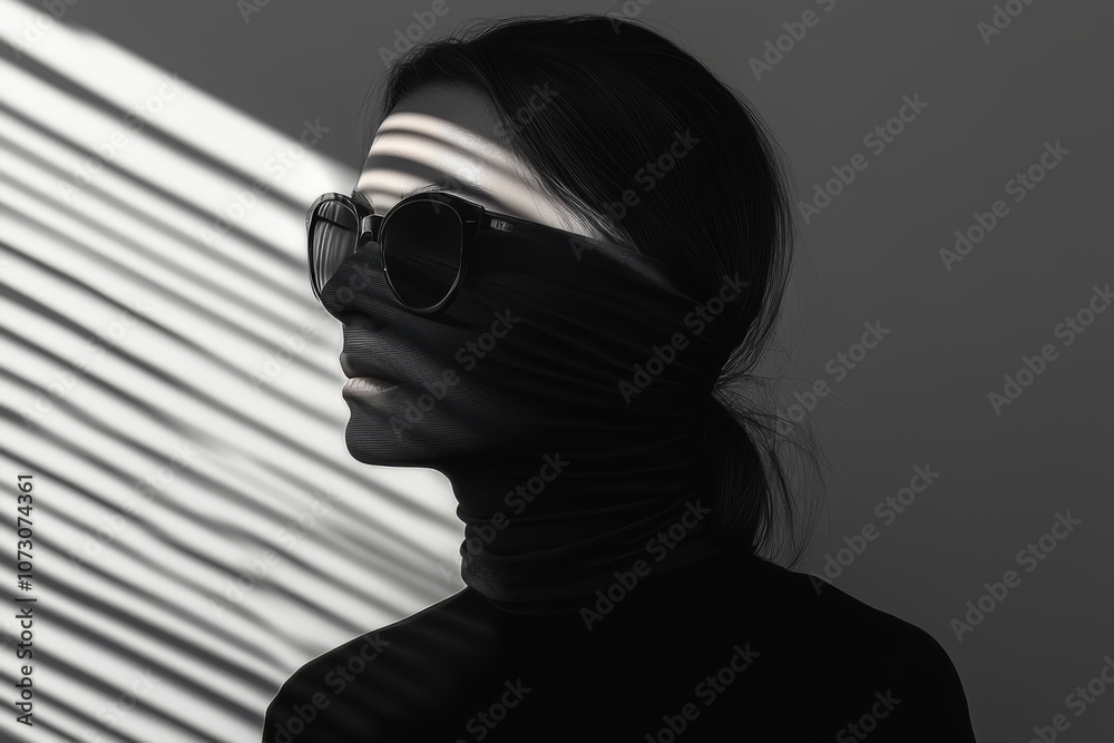 portrait of a woman in a mask