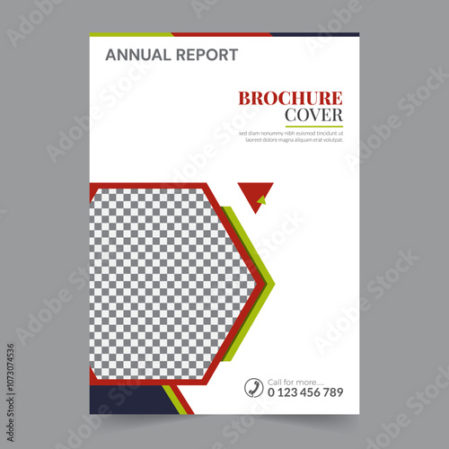 Business brochure cover annual report cover, book cover or flyer design. Leaflet presentation. Catalog with Abstract geometric background. Modern publication poster magazine, layout, template,