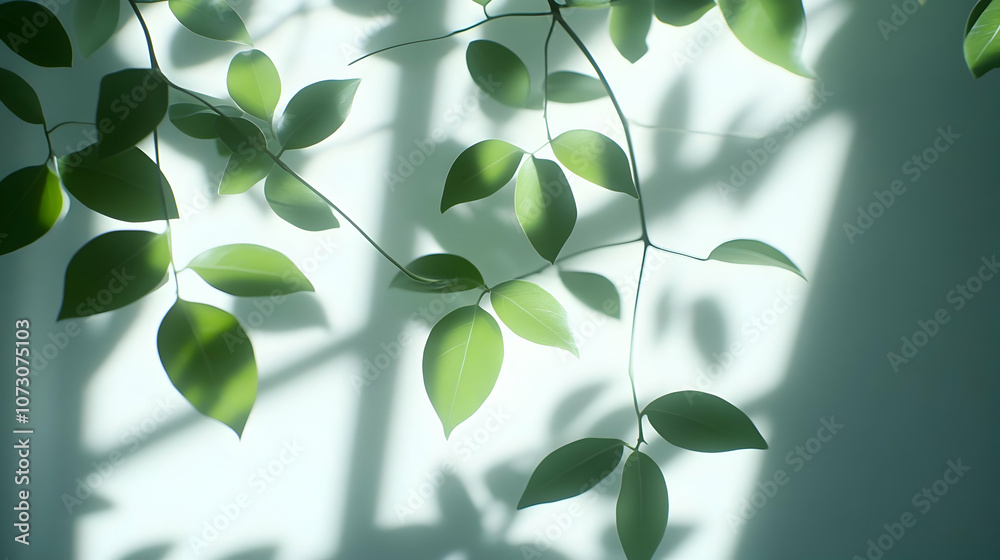 Green Leaves Shadow Abstract Background Green Leaves Shadow Abstract Background