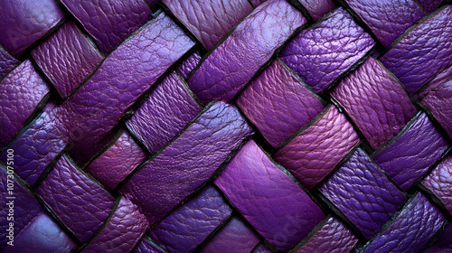 Purple Leather Weave Texture Background photo