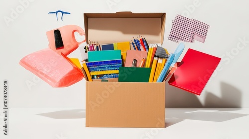 Organized Donation Supplies in a Box