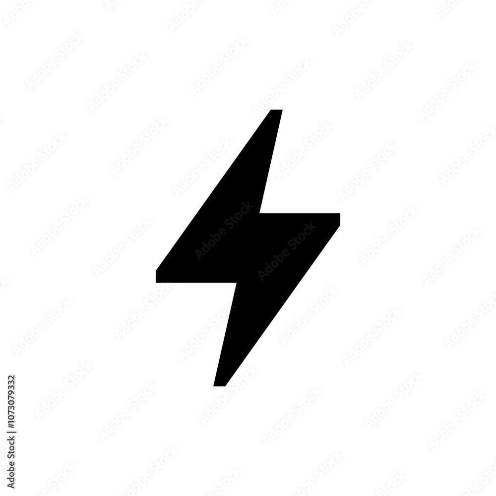 Lighting Bolt Solid Icon Lighting Bolt Solid Icon