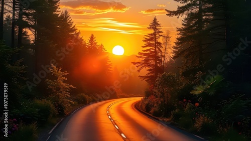 Road to sunset