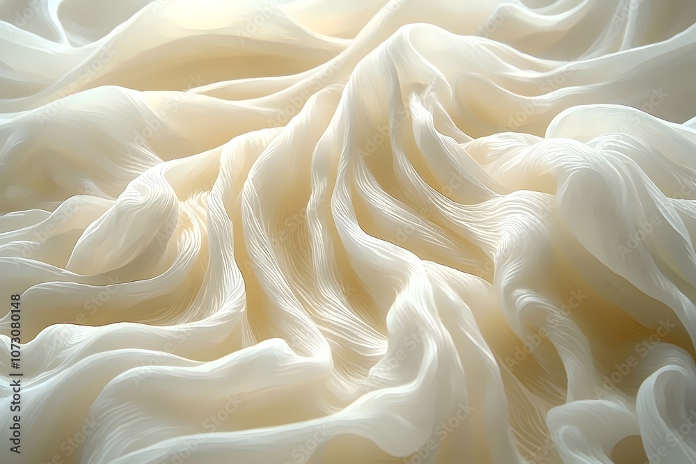 A close-up view of flowing, soft white fabric, creating an elegant and serene texture. The gentle waves and creases give a sense of movement and grace. A close-up view of flowing, soft white fabric, creating an elegant and serene texture. The gentle waves and creases give a sense of movement and grace.
