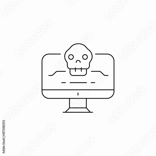 computer hack icon sign vector