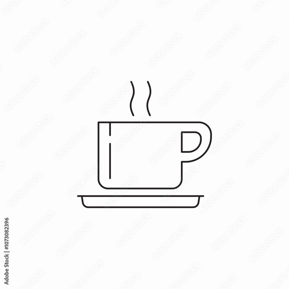 cup mug coffee icon sign vector