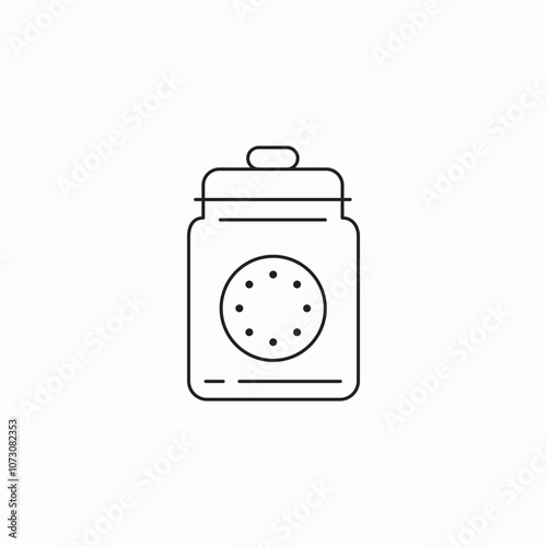 cookies jar icon sign vector