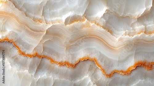 Abstract White and Orange Marble Texture Background