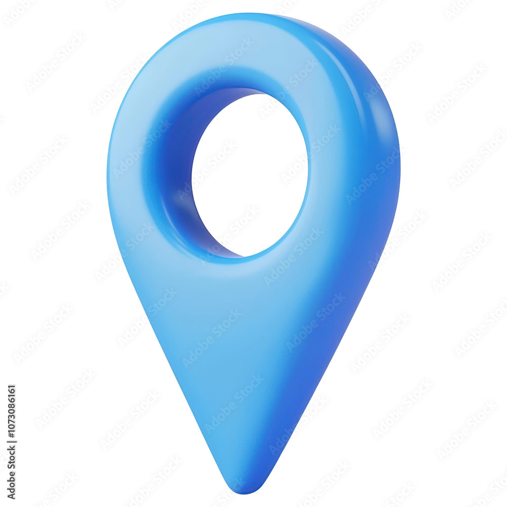 A blue 3D point isolated on transparent or white background, png A blue 3D point isolated on transparent or white background, png