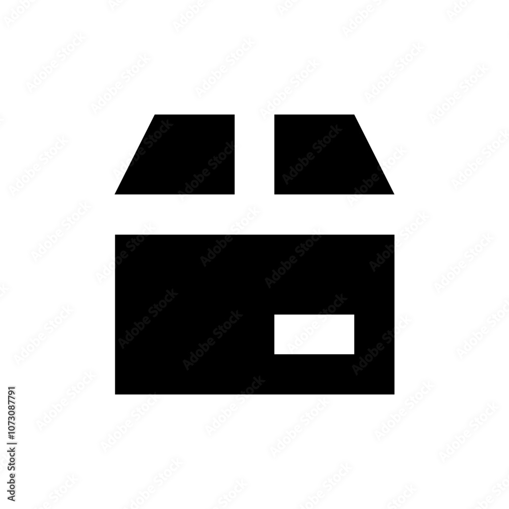 Warehouse Delivery Box Solid Icon Warehouse Delivery Box Solid Icon