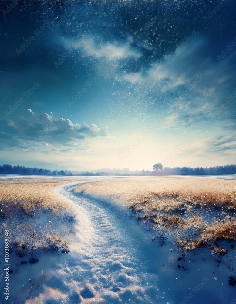 winter road scenery winter road scenery