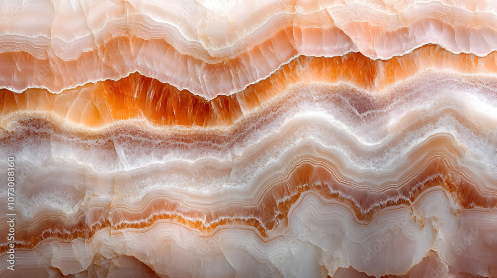 Orange and White Agate Stone Background Orange and White Agate Stone Background