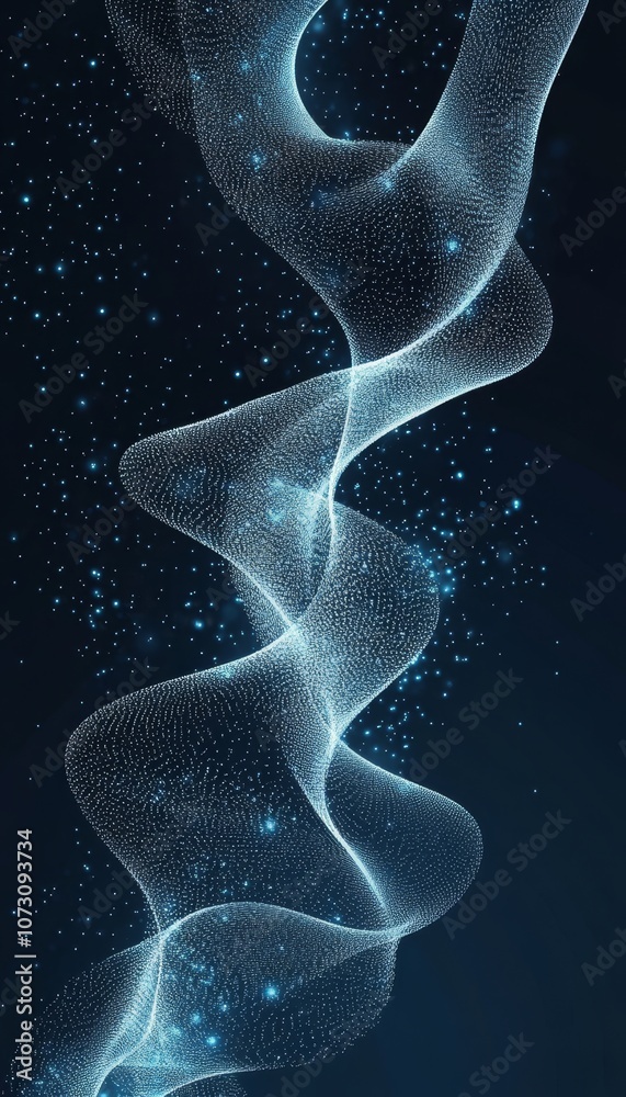 Abstract digital wave of particles futuristic technology background illustration in vector format Abstract digital wave of particles futuristic technology background illustration in vector format