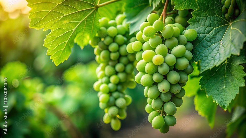 Minimalist Photography of Lush Green Grapes on the Vine, Capturing the Beauty of Nature and Anticipation of Harvest in a Serene, Simplistic Composition Minimalist Photography of Lush Green Grapes on the Vine, Capturing the Beauty of Nature and Anticipation of Harvest in a Serene, Simplistic Composition
