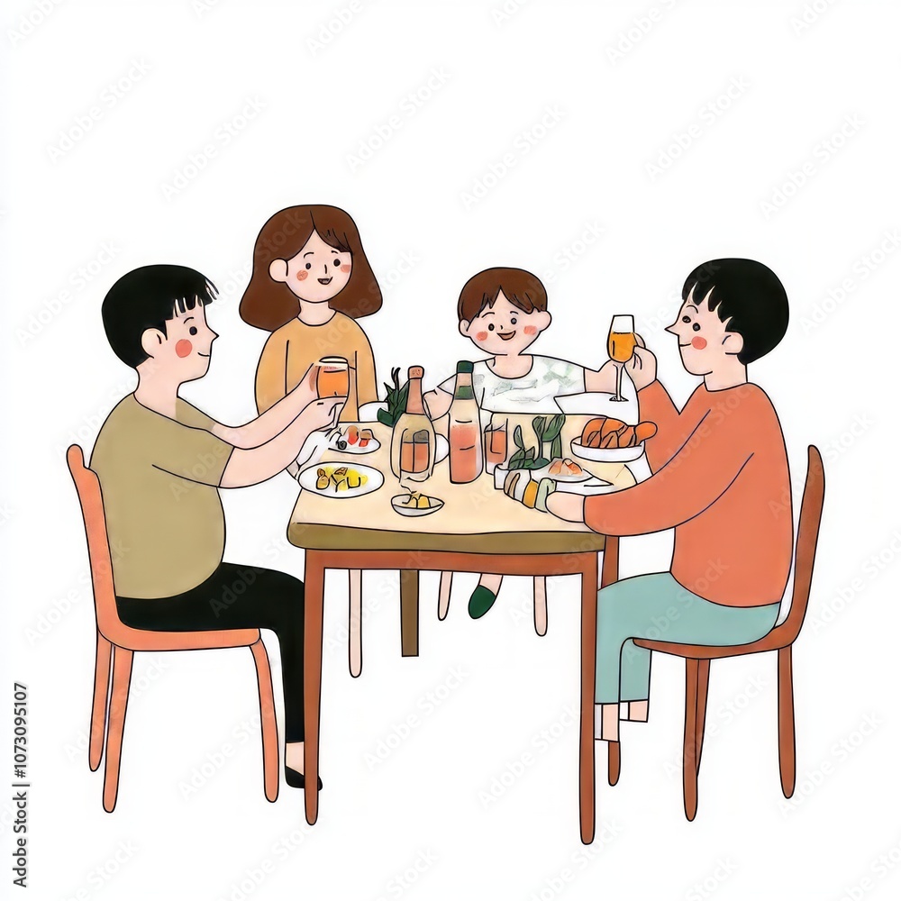 Family Gatherings Illustration Family Gatherings Illustration