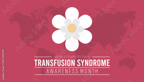 World Twin To Twin Transfusion Syndrome Awareness Month is observed every year on December. Medical Healthcare Awareness concept. background, placard, banner template Vector illustration design.