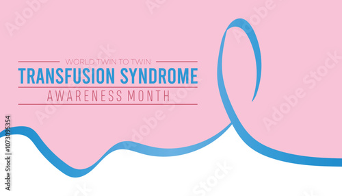 World Twin To Twin Transfusion Syndrome Awareness Month is observed every year on December. Medical Healthcare Awareness concept. background, placard, banner template Vector illustration design.