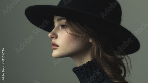 The Elegant Woman in Hat