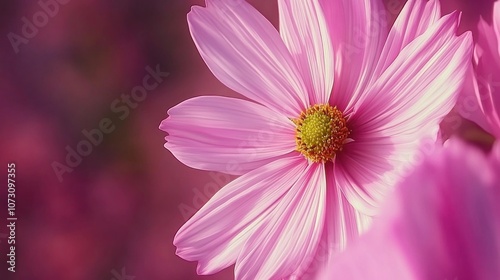 Close-Up of Pink Cosmos Flower Petals