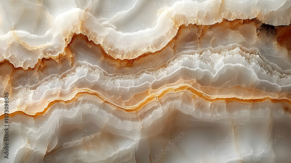 White and Brown Onyx Marble Texture Background