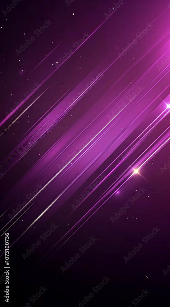 A purple background with diagonal lines of light and a few white dots scattered across the image A purple background with diagonal lines of light and a few white dots scattered across the image