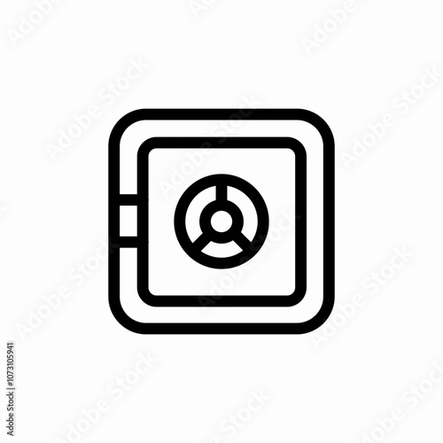 money safe icon sign vector