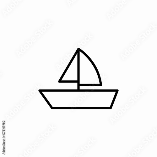 sail boat icon sign vector