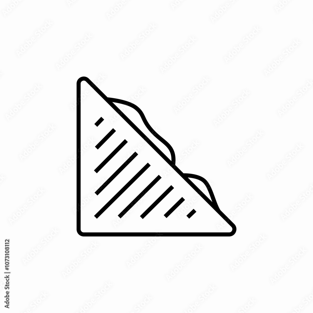 sandwich triangle icon sign vector sandwich triangle icon sign vector
