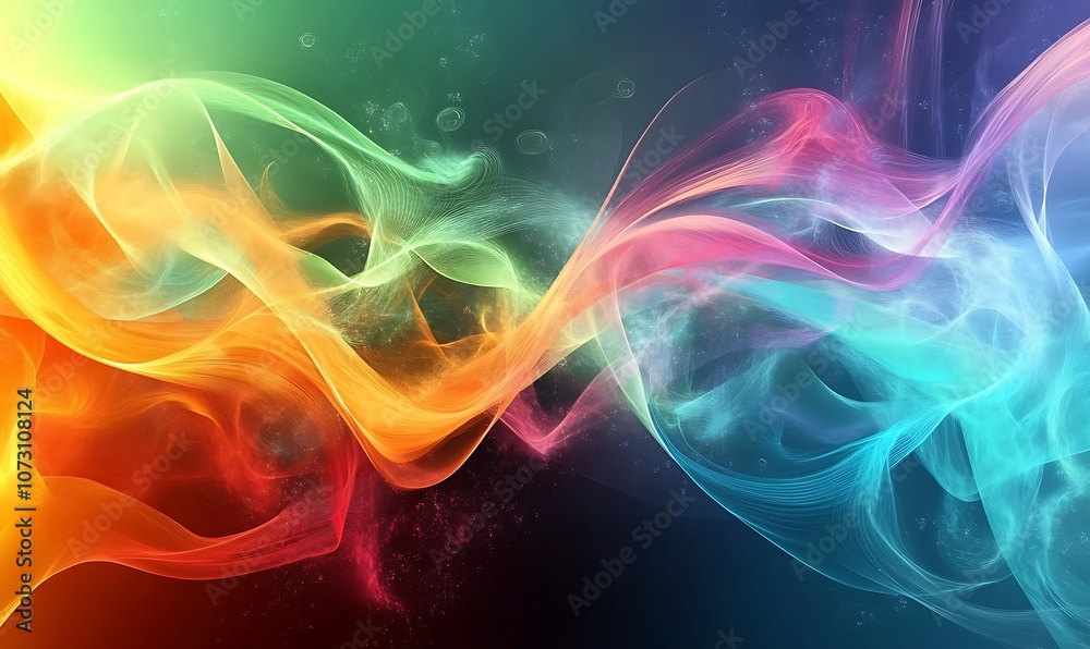 Obraz premium Abstract Fluid Dynamics, Dynamic fluid shapes forming abstract patterns